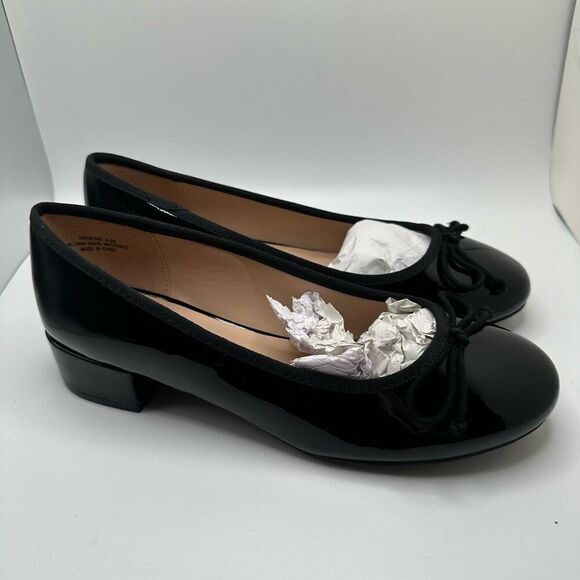 CUSHIONAIRE Women's Frenchie Dress Ballerina Flat +Memory Foam 6.5 BLACK - Picture 1 of 8